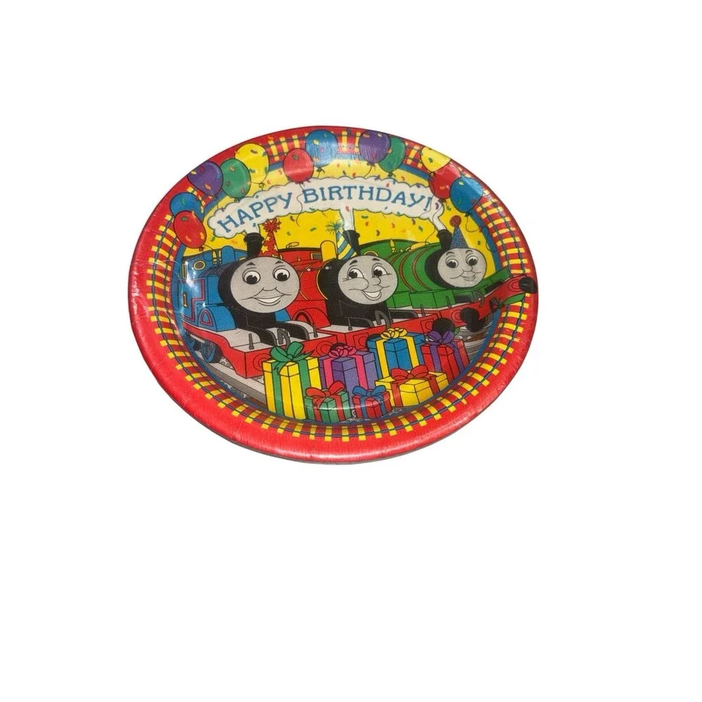 Vintage Thomas The Train Happy Birthday Dessert Plates Party Supplies *New